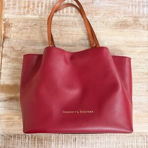 Dooney & Bourke Burgundy Leather Tote